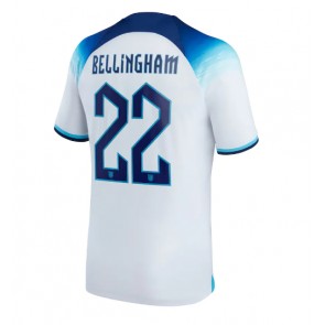 England Jude Bellingham #22 Replica Home Stadium Shirt World Cup 2022 Short Sleeve